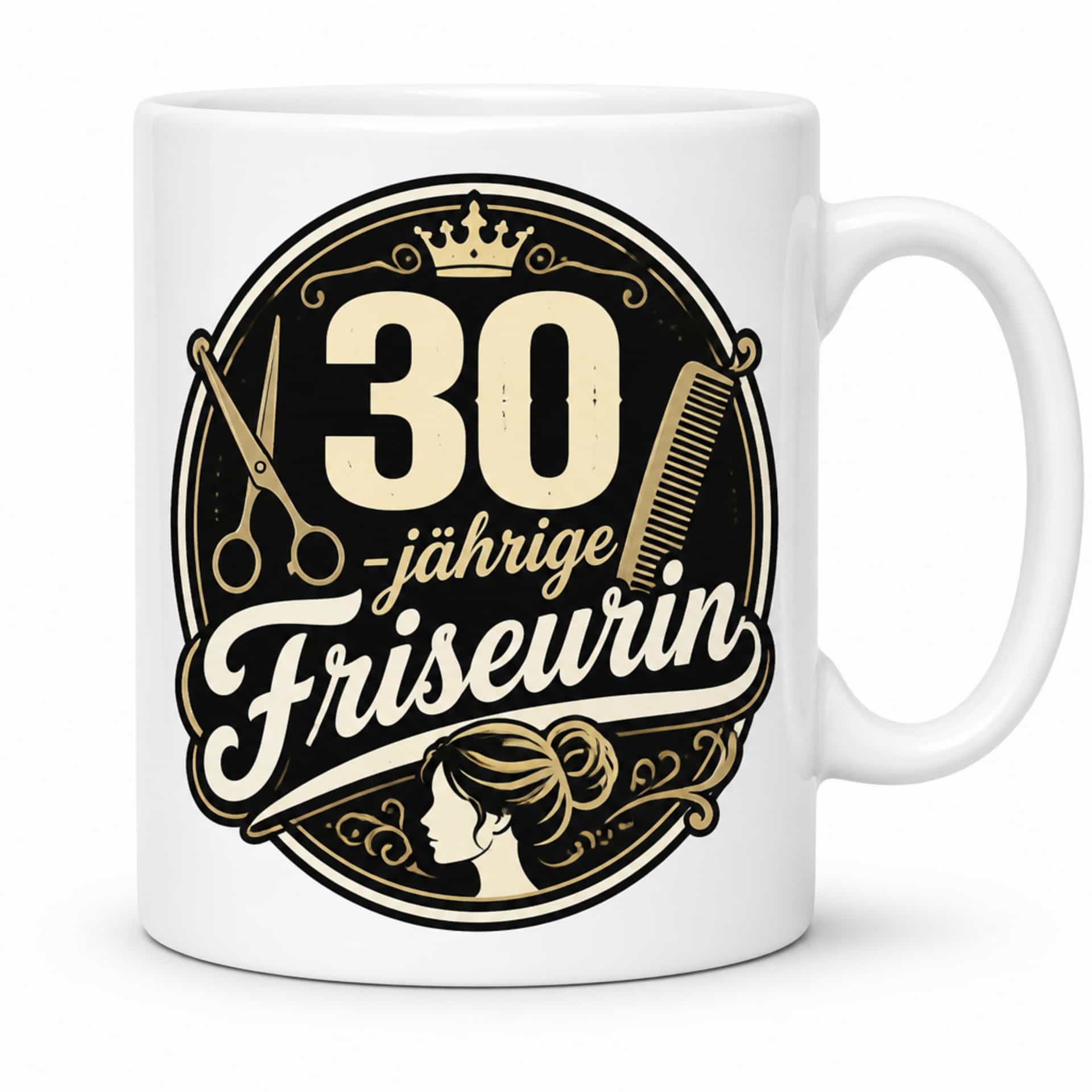 Tasse "30-jährige Friseurin" - Geschenk zum 30. Geburtstag
