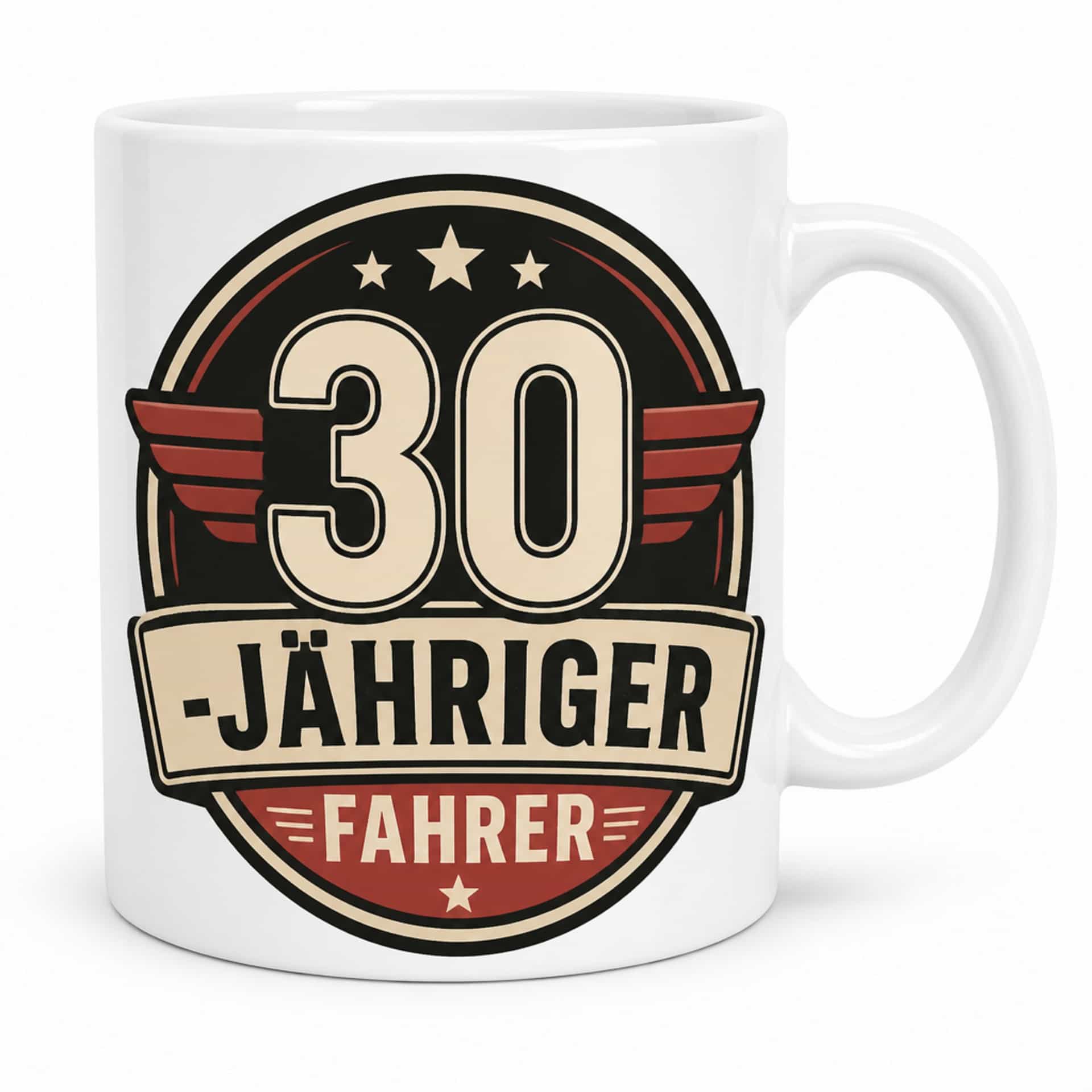 Tasse "30-jähriger Fahrer" - Geschenk zum 30. Geburtstag