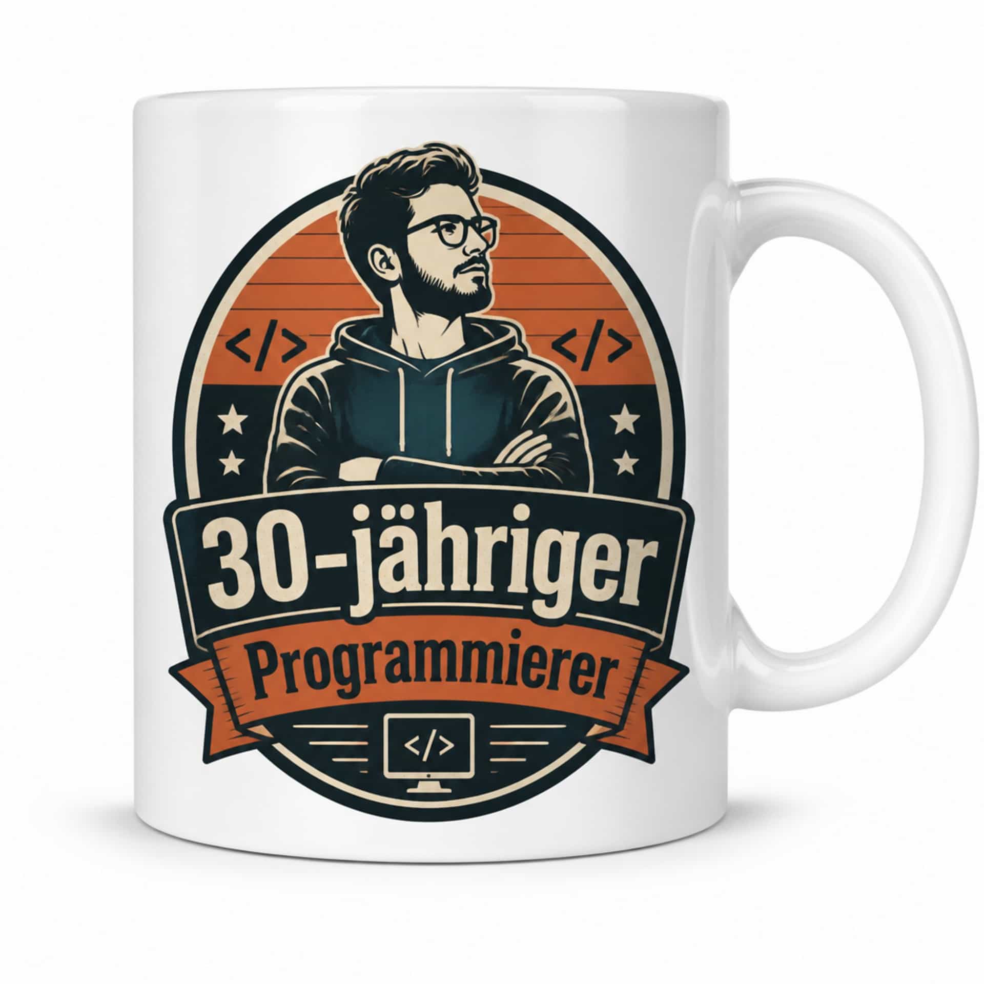 Tasse 30-jähriger Programmierer