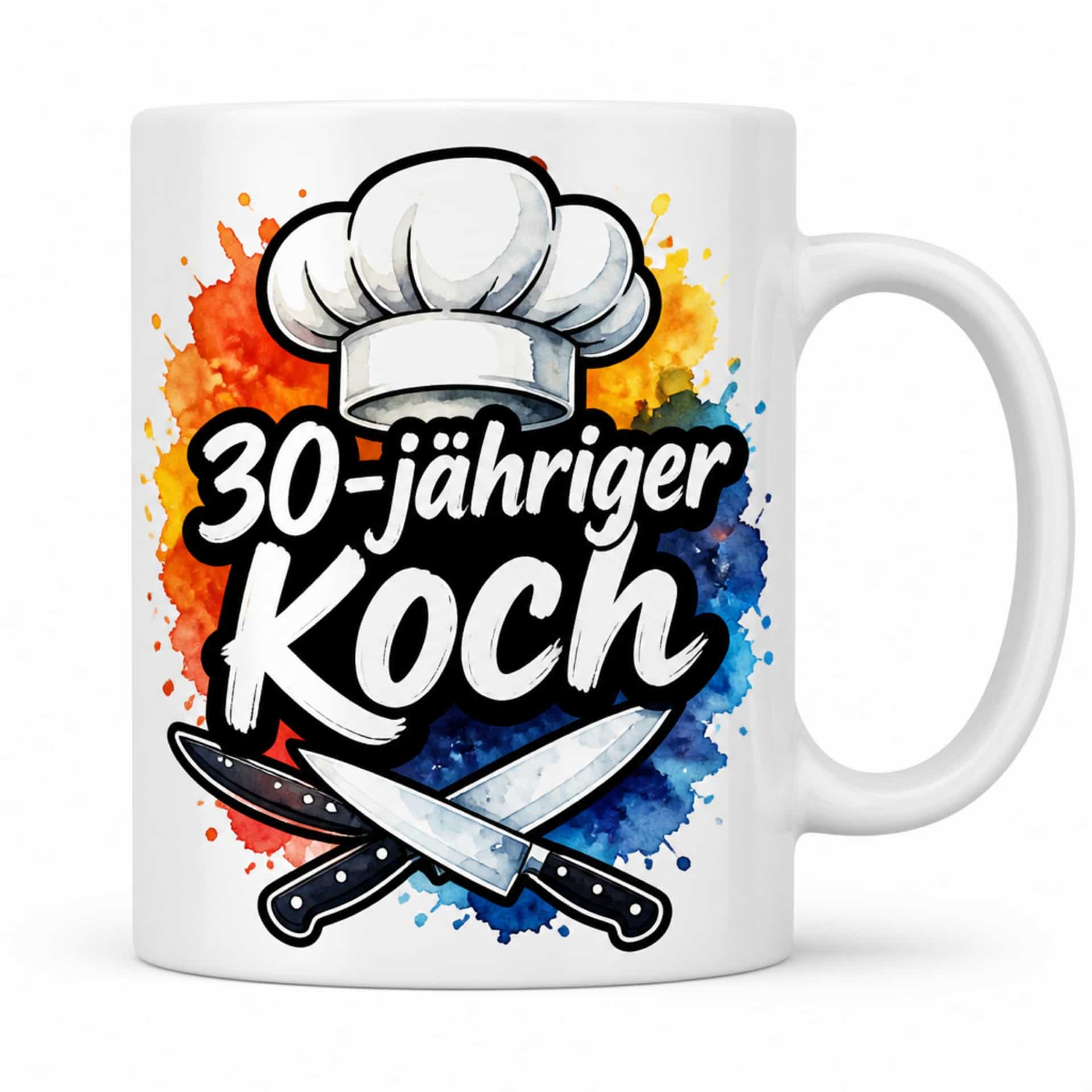 Tasse "30-jähriger Koch" - lustiges Geburtstagsgeschenk