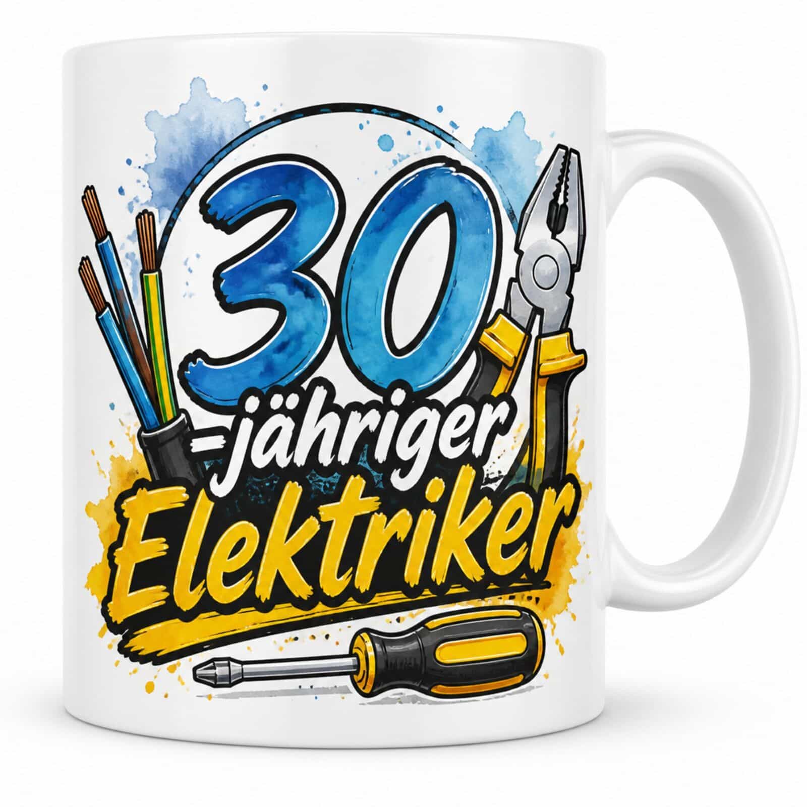 Tasse "30 jähriger Elektriker" - Geschenk zum 30. Geburtstag