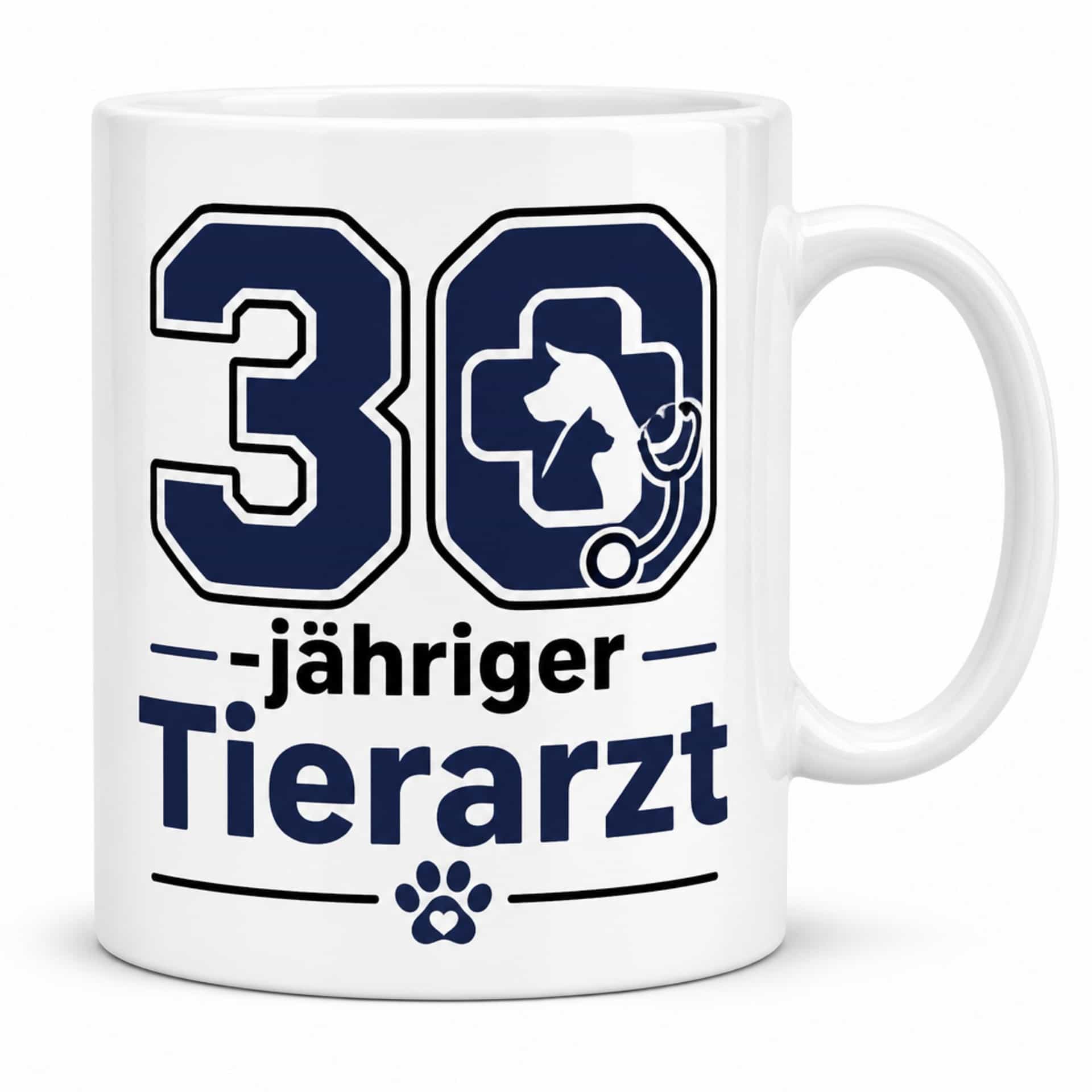 Tasse „30-jähriger Tierarzt“ – Geschenk zum 30. Geburtstag