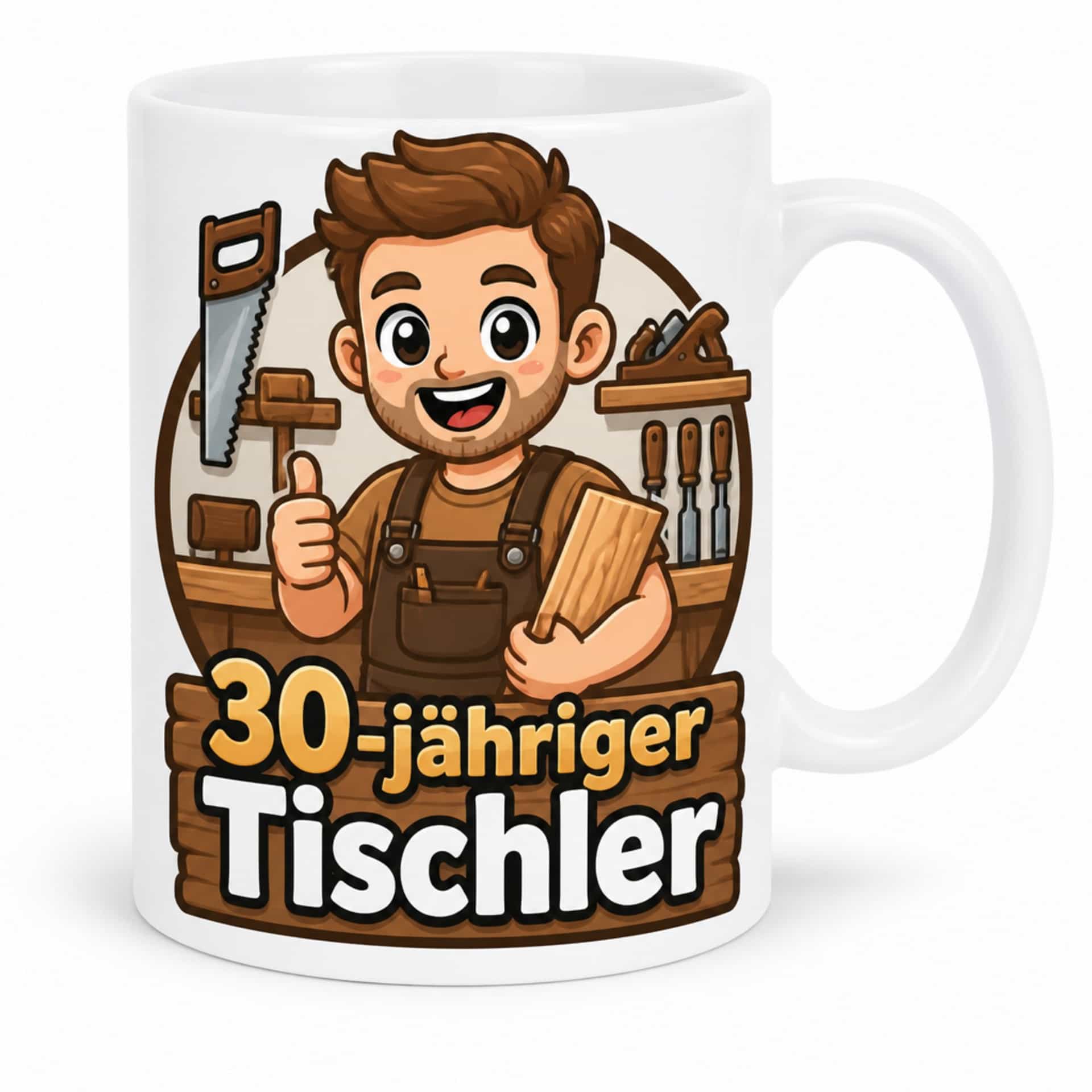 Tasse 30-jähriger Tischler