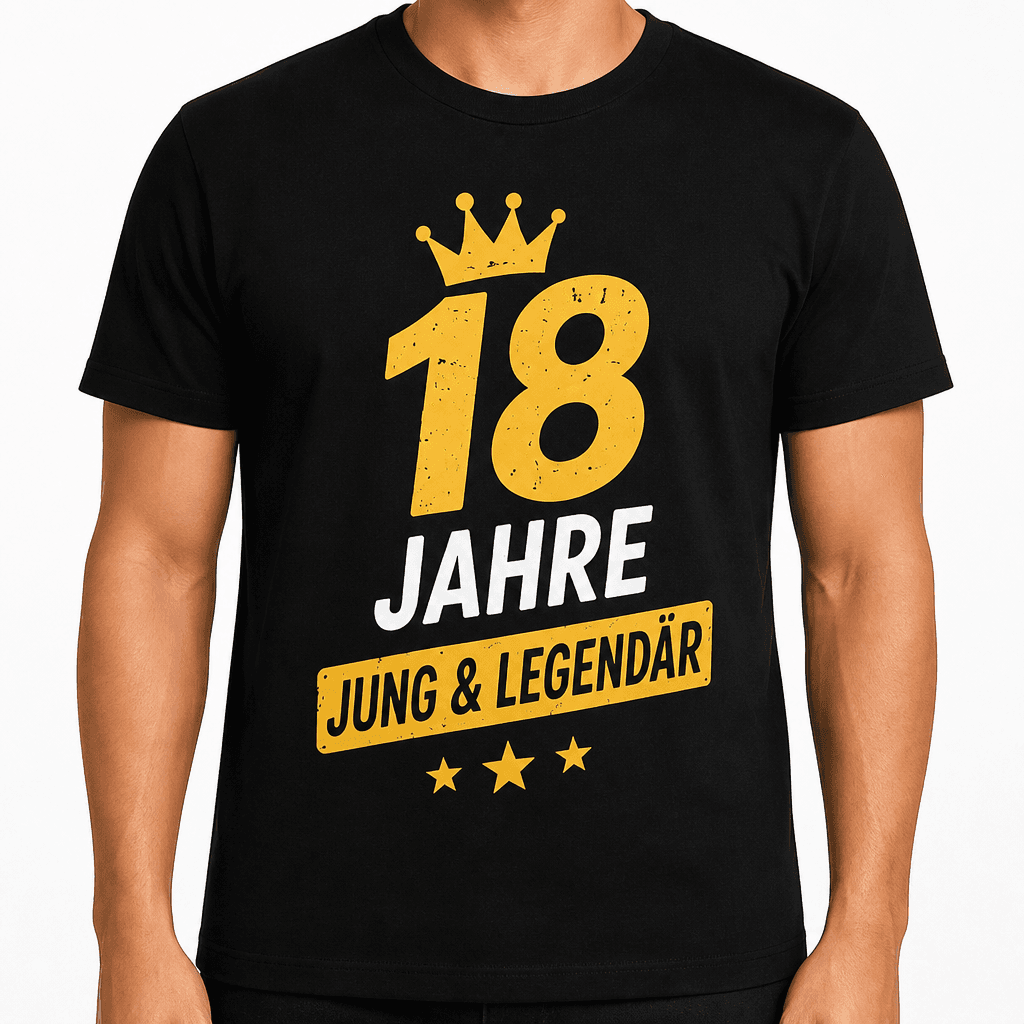 T-Shirt zum 18. Geburtstag – 18 jahre jung & legendär
