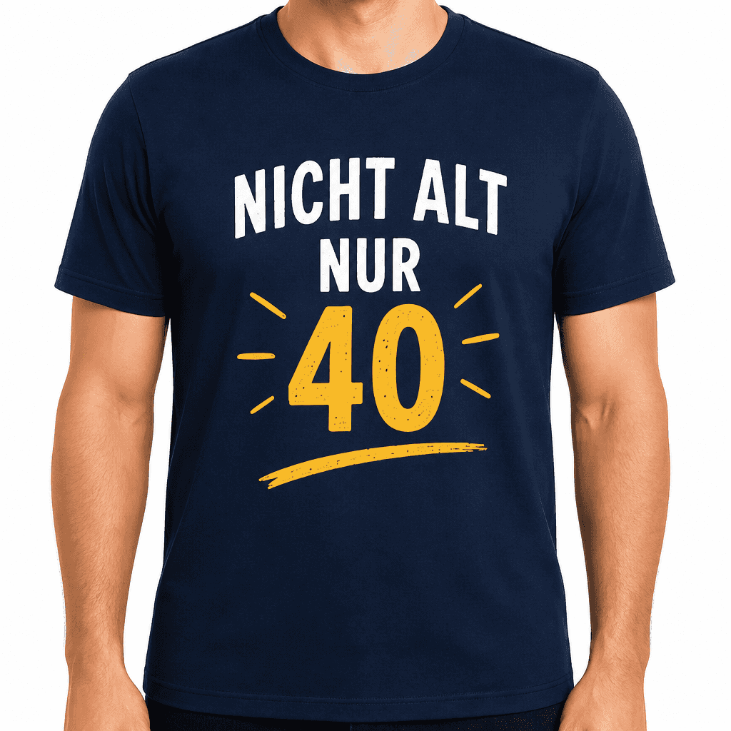 T-Shirt zum 40. Geburtstag – Nicht alt nur 40