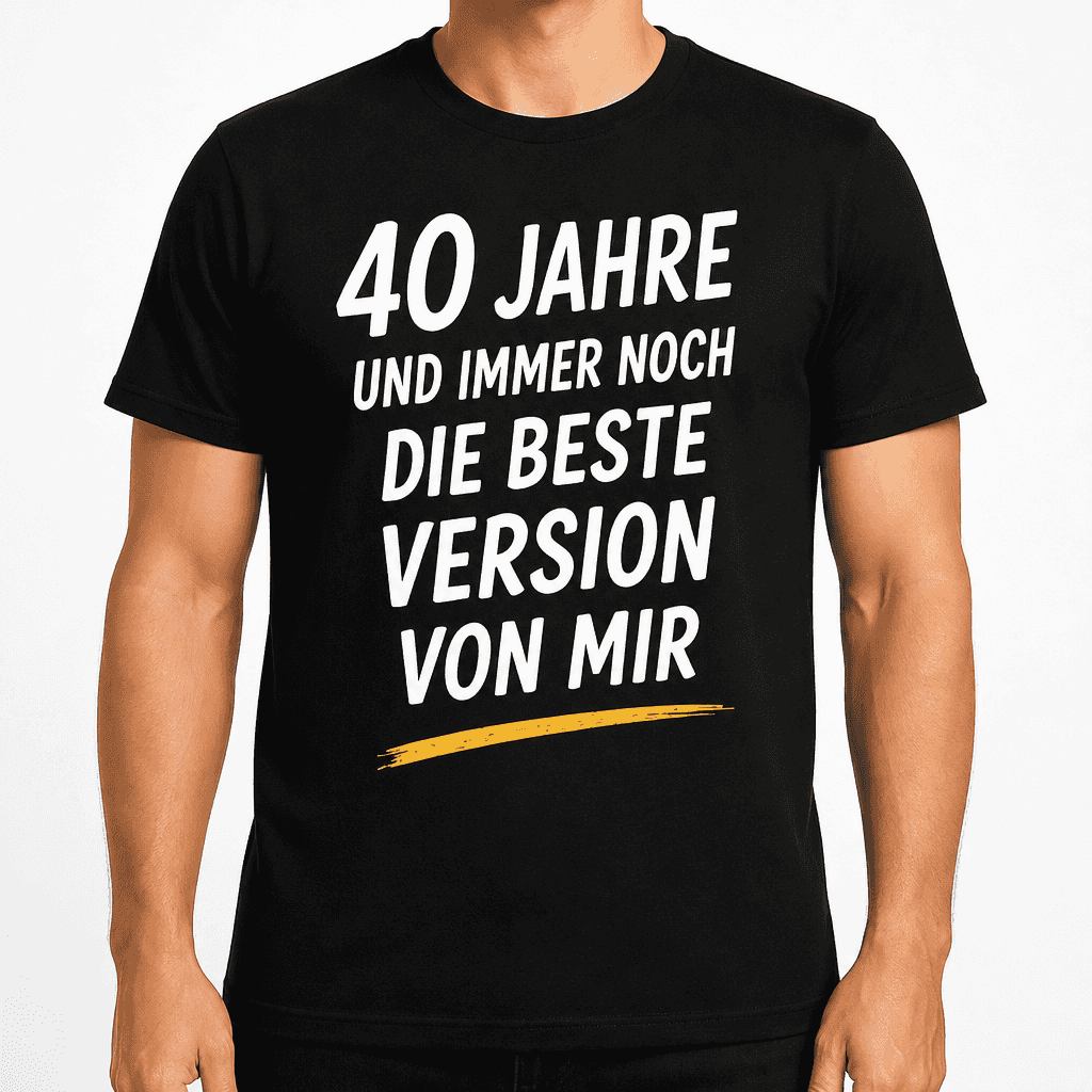 T-Shirt zum 40. Geburtstag – 40 jahre und immer noch die beste version von mir