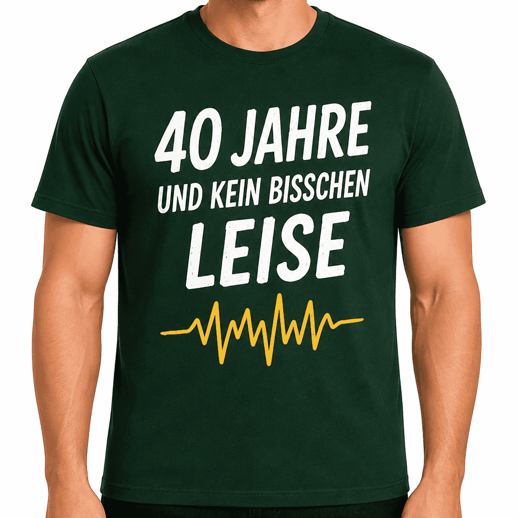 T-Shirt zum 40. Geburtstag – 40 jahre und kein bisschen leise