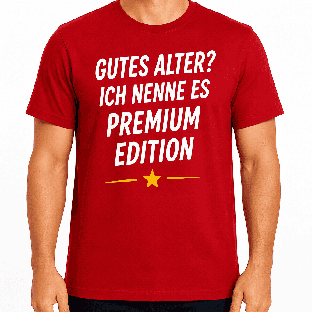 T-Shirt zum 40. Geburtstag – Gutes alter? Ich nenne es premium edition