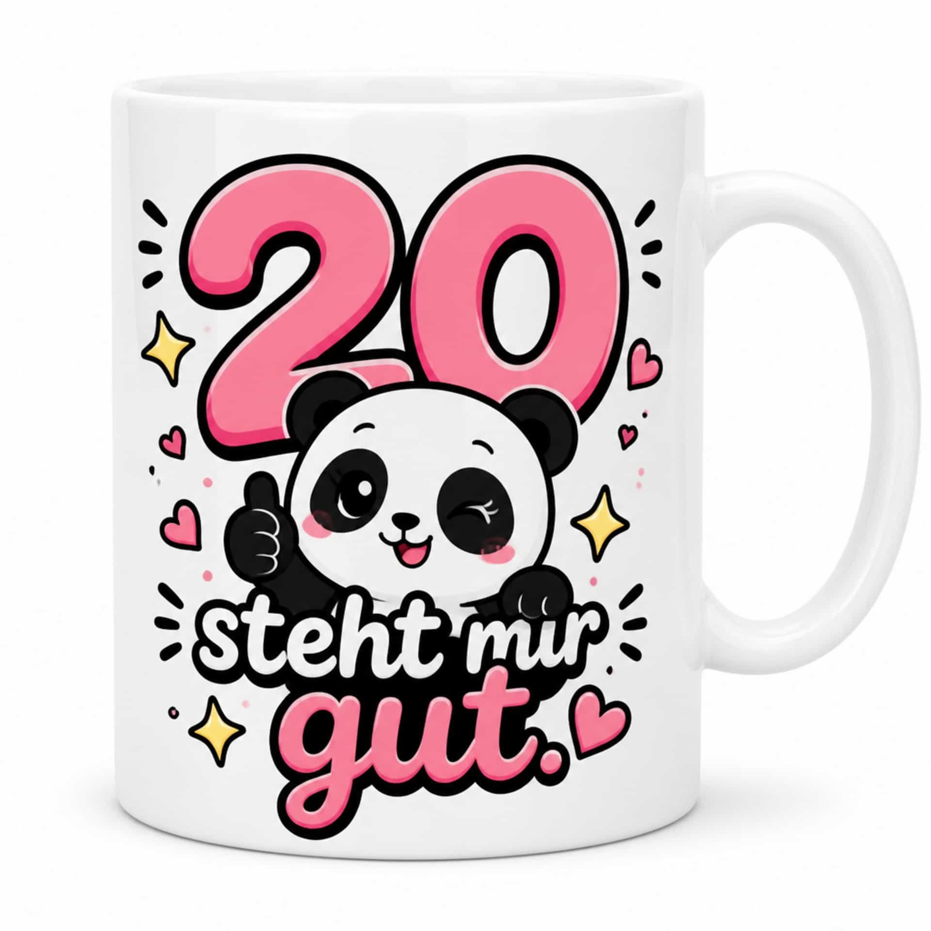 Tasse "20 steht mir gut." - Süße Geburtstagstasse zum 20.