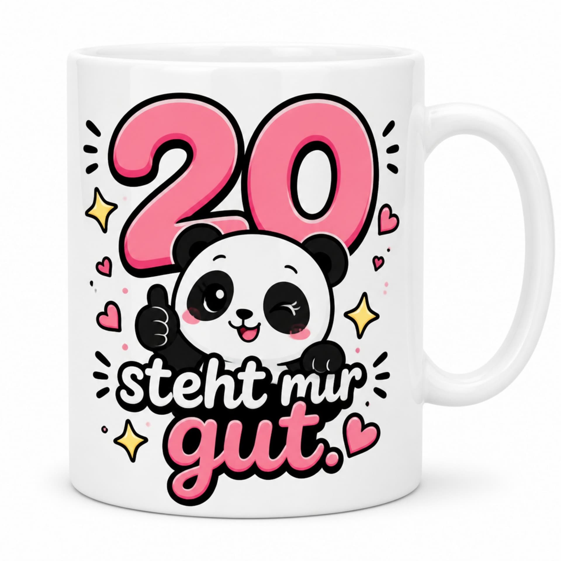 Tasse "20 steht mir gut." - Süße Geburtstagstasse zum 20.