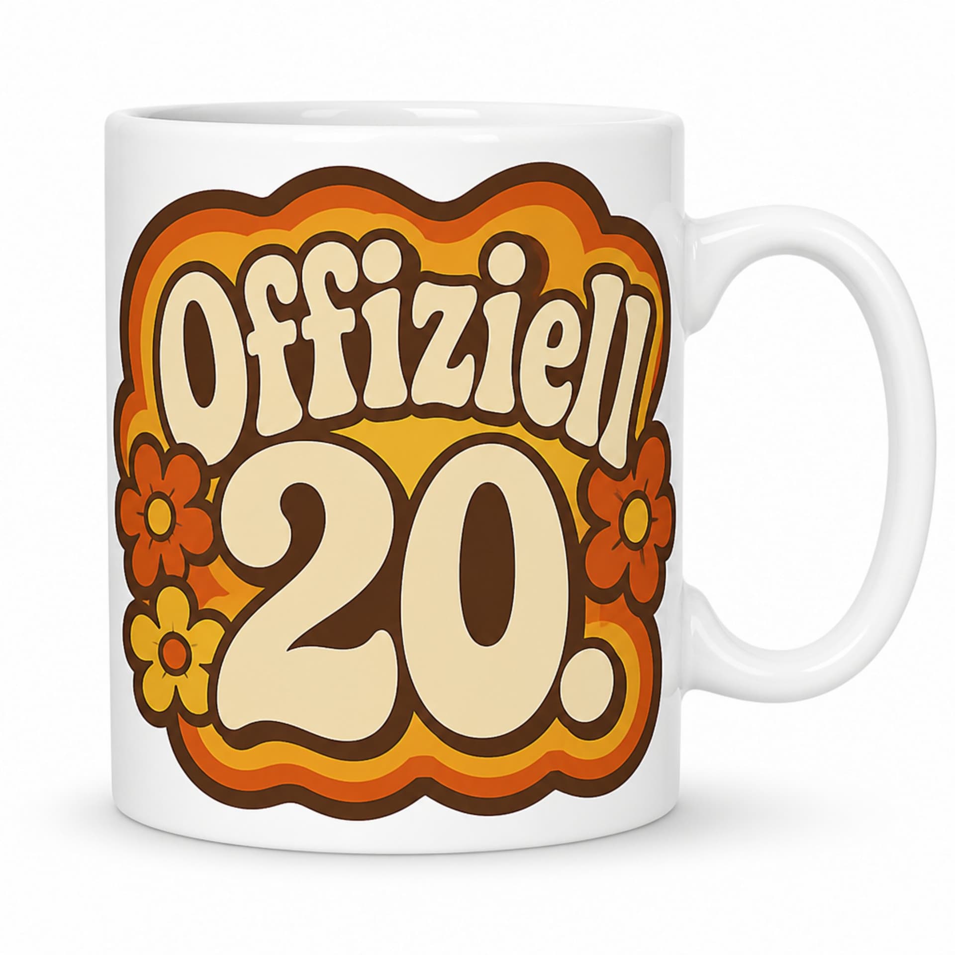 Geburtstags-Tasse "Offiziell 20." - Lustige Geschenkidee