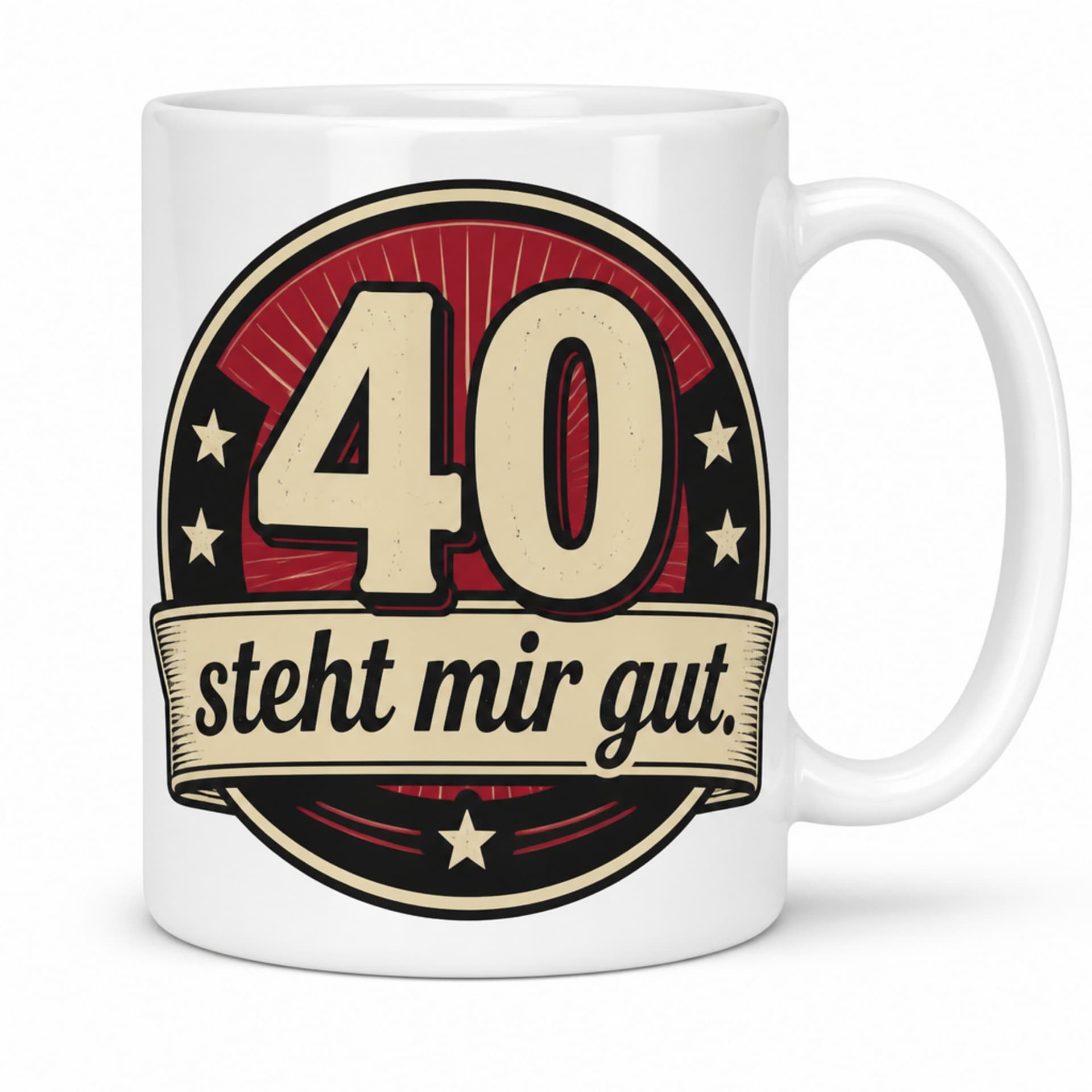Tasse 40 steht mir gut.