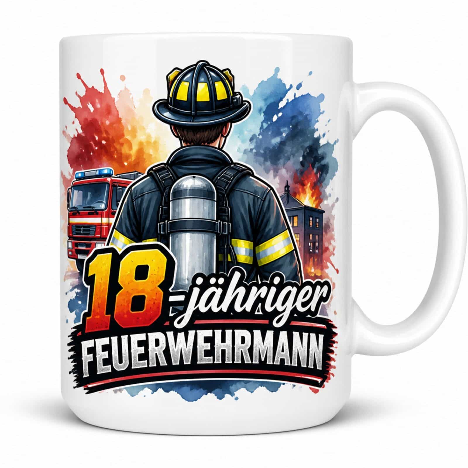 Tasse 18-jähriger Feuerwehrmann