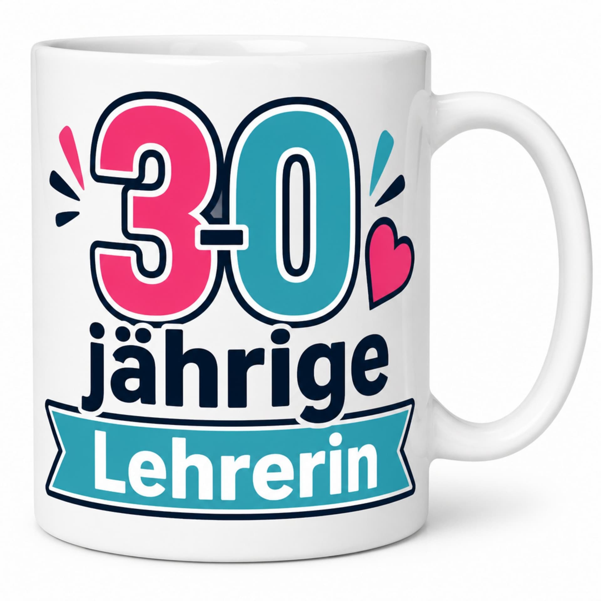 Tasse "30-jährige Lehrerin" - Geschenk zum 30. Geburtstag