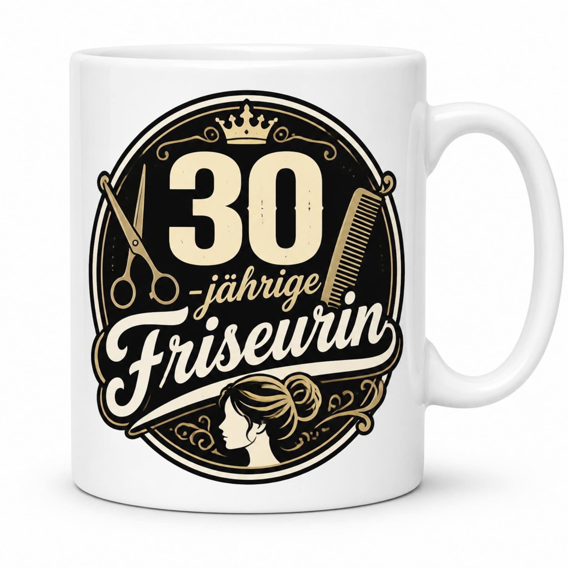 Tasse "30-jährige Friseurin" - Geschenk zum 30. Geburtstag