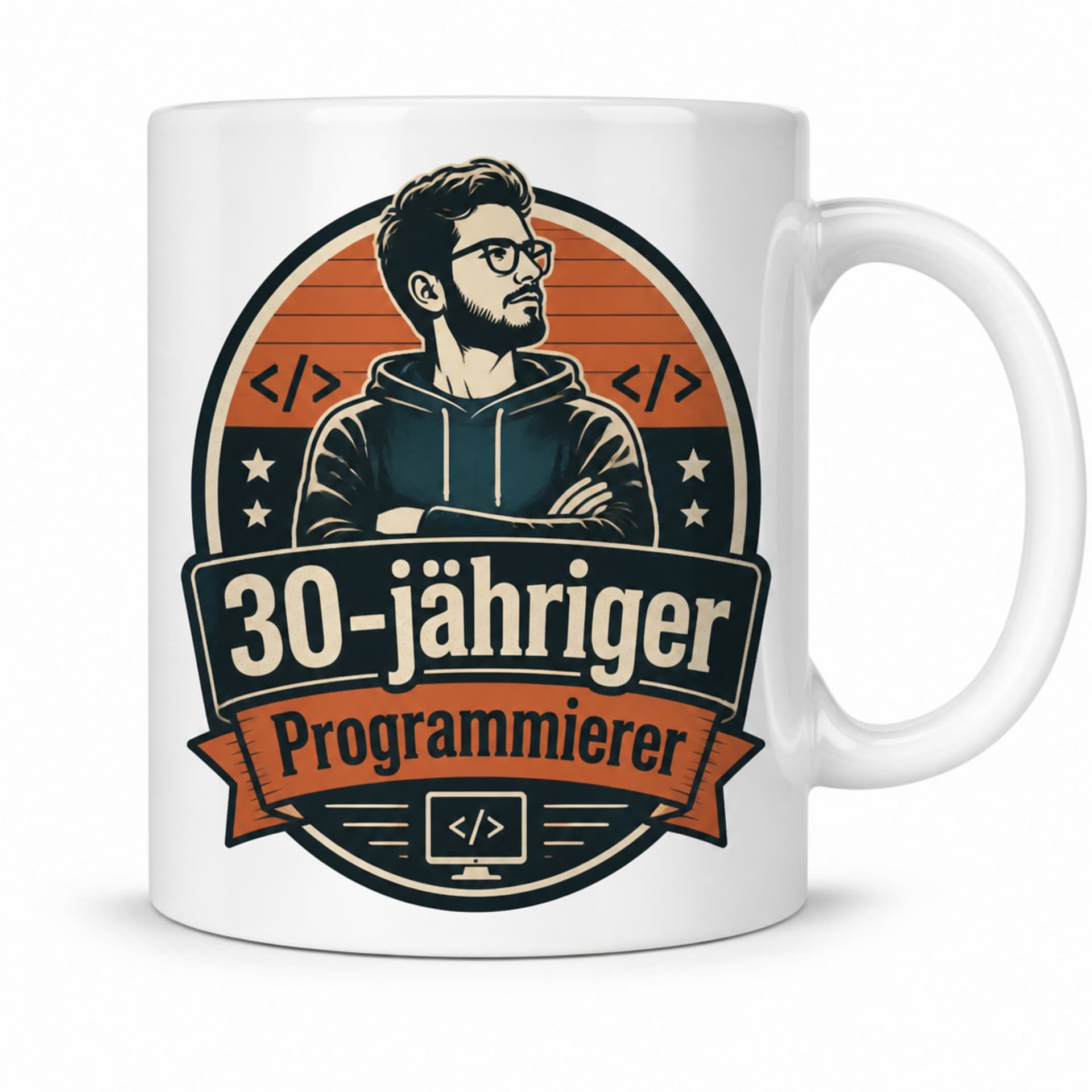 Tasse 30-jähriger Programmierer