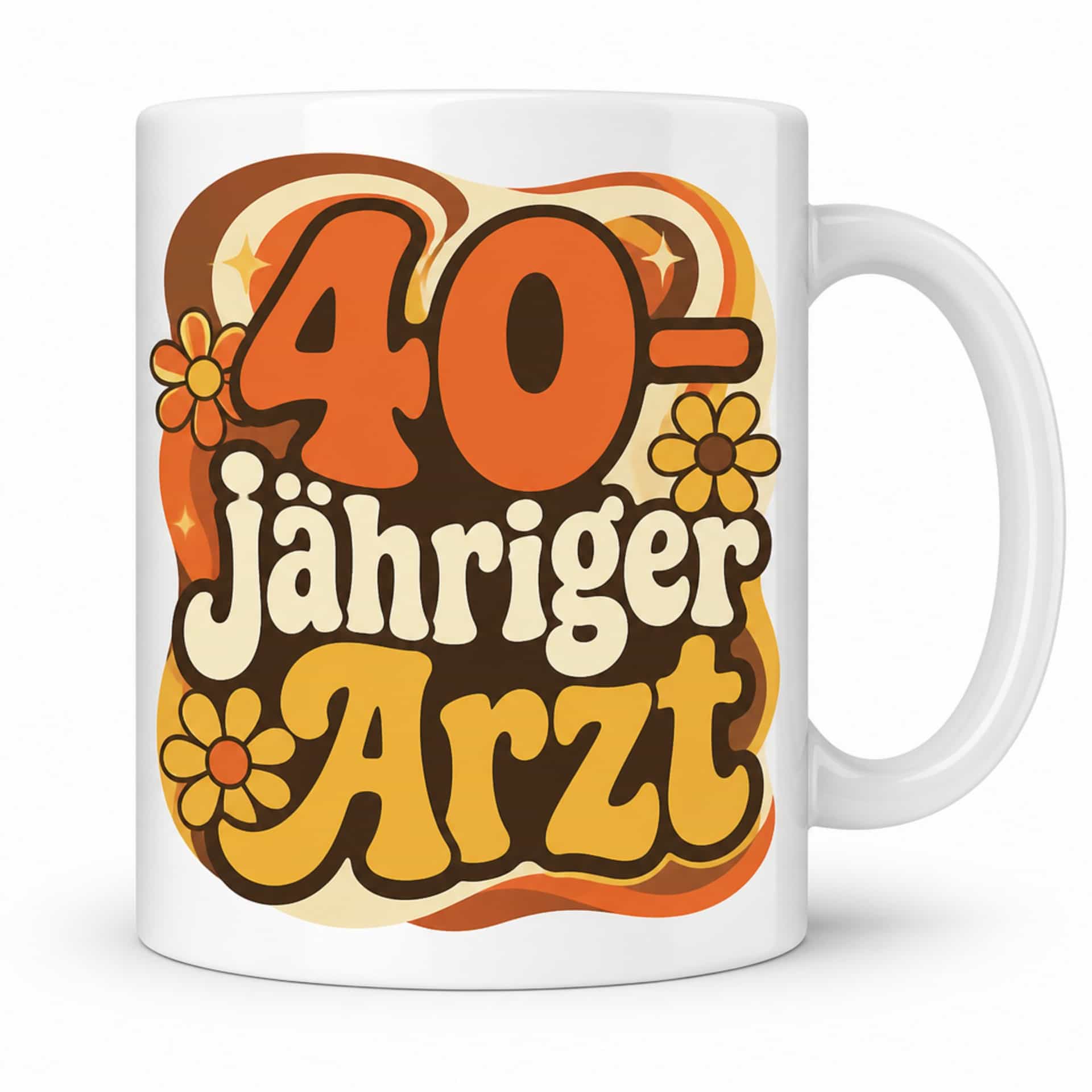 Geburtstags-Tasse "40-jähriger Arzt" - Geschenk zum 40.