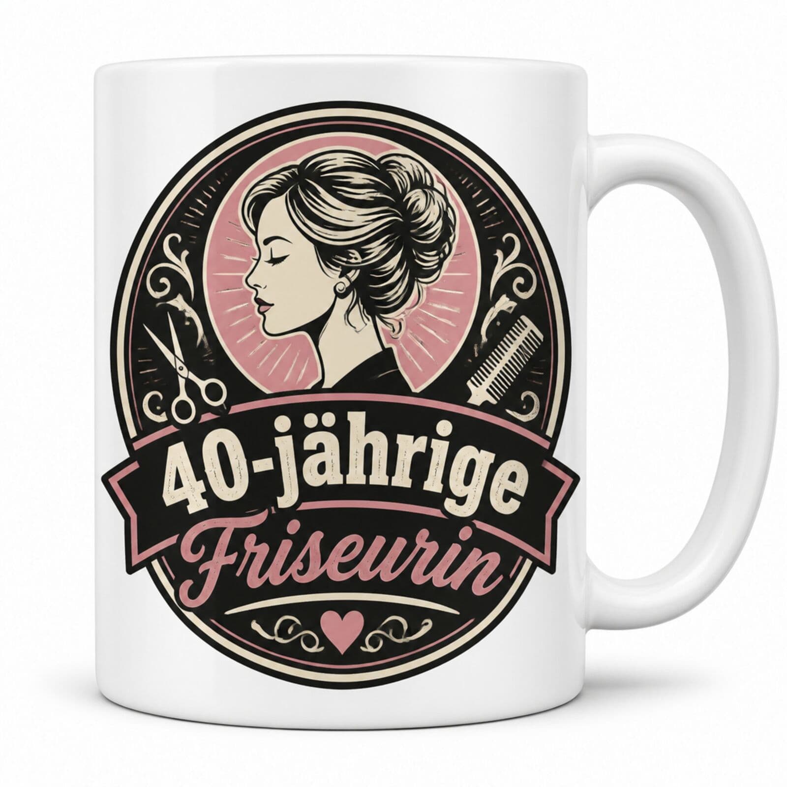 Tasse "40-jährige Friseurin" - Geschenk zum 40. Geburtstag
