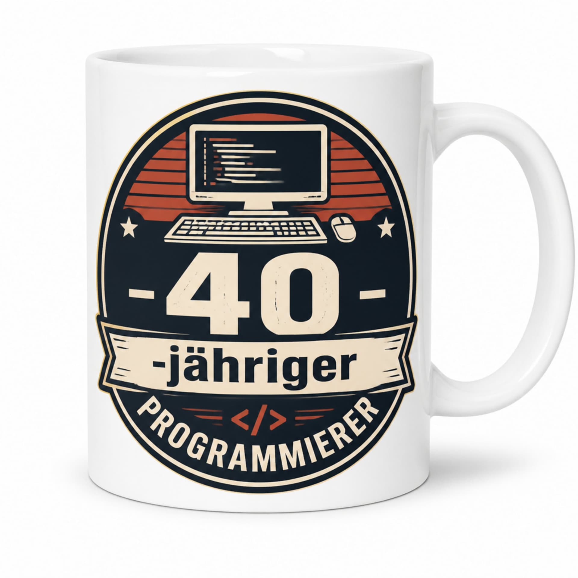 Kaffeetasse 40-jähriger Programmierer