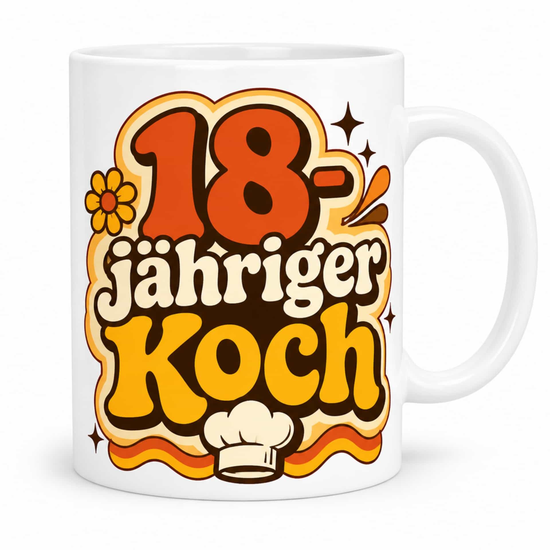 Tasse "18-jähriger Koch" - Geburtstagsgeschenk für Hobbykoch