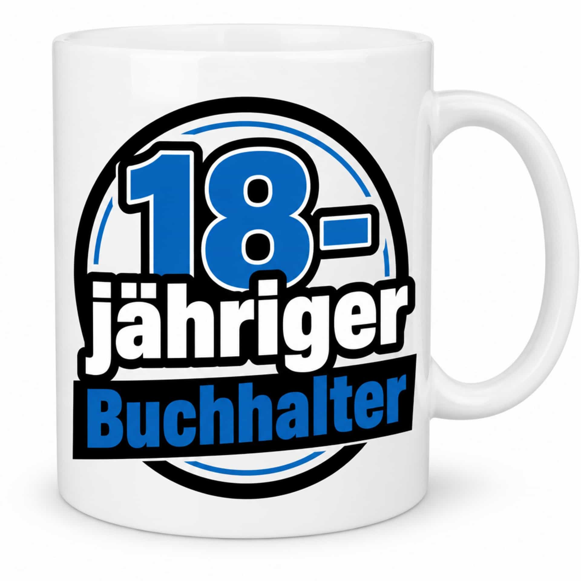 Tasse "18-jähriger Buchhalter" - Lustiges Geschenk zum 18.