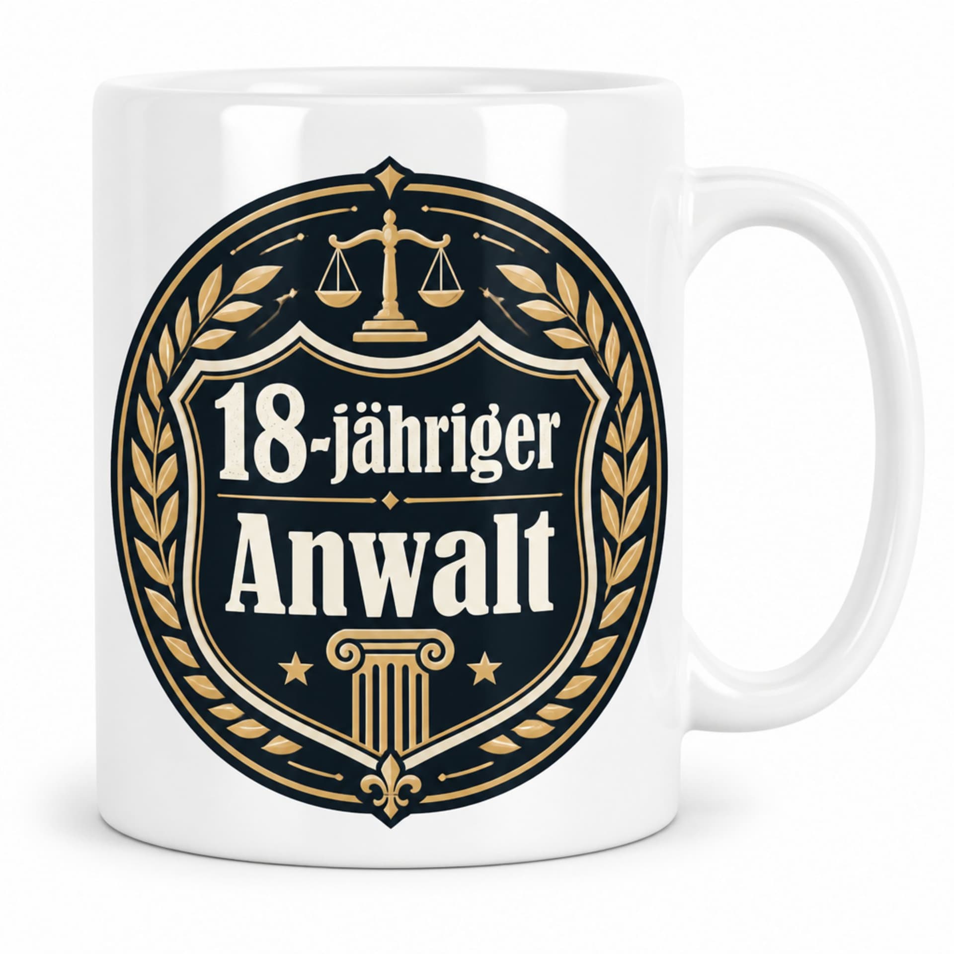 Tasse „18-jähriger Anwalt“ – lustiges Geschenk zum 18.
