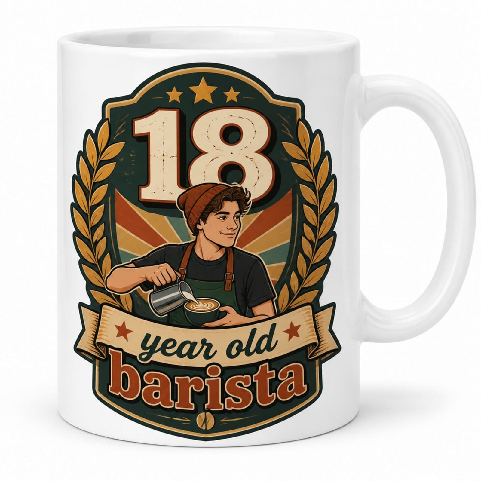 Kaffeetasse "18 year old barista" - Geburtstagsgeschenk