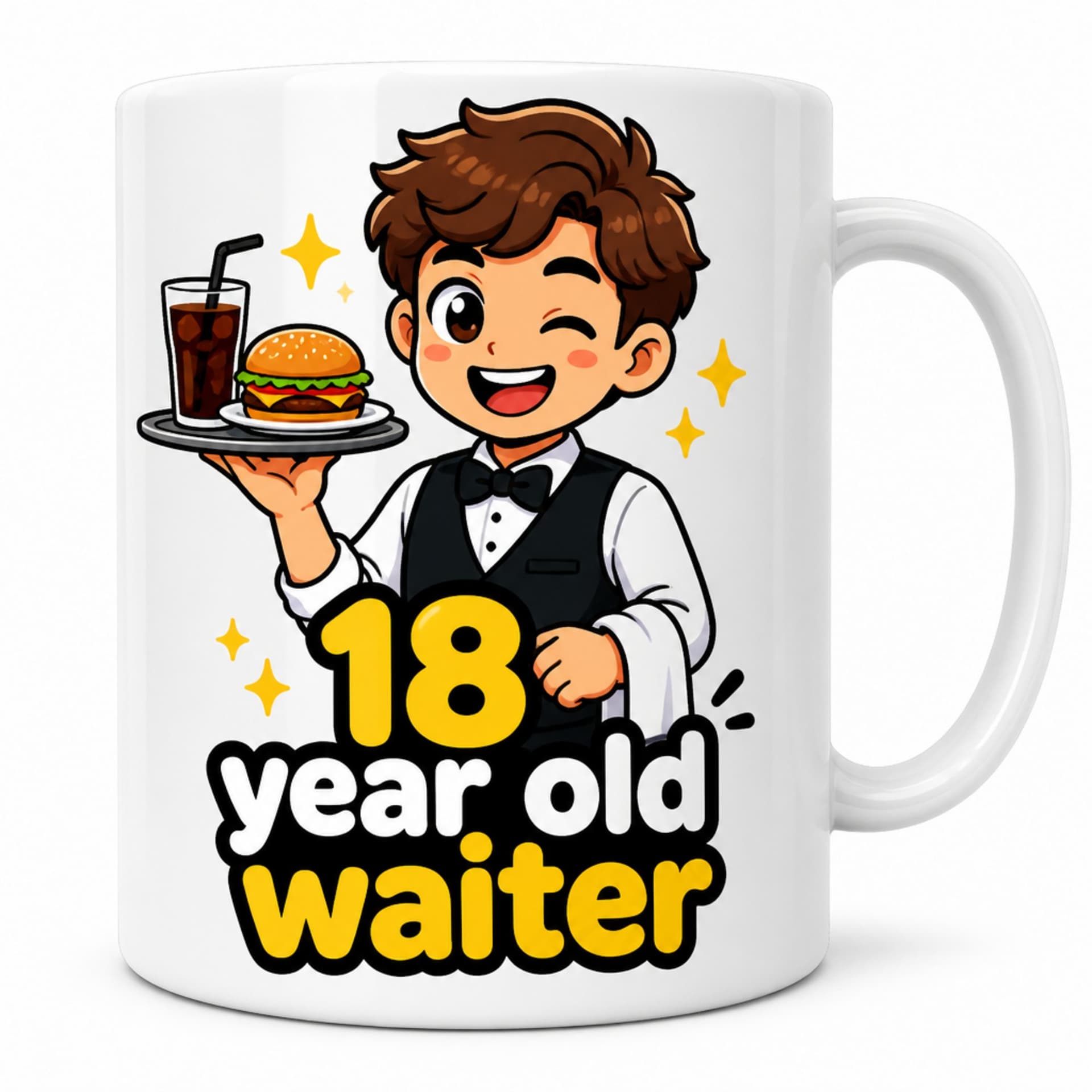 Tasse 18 year old waiter
