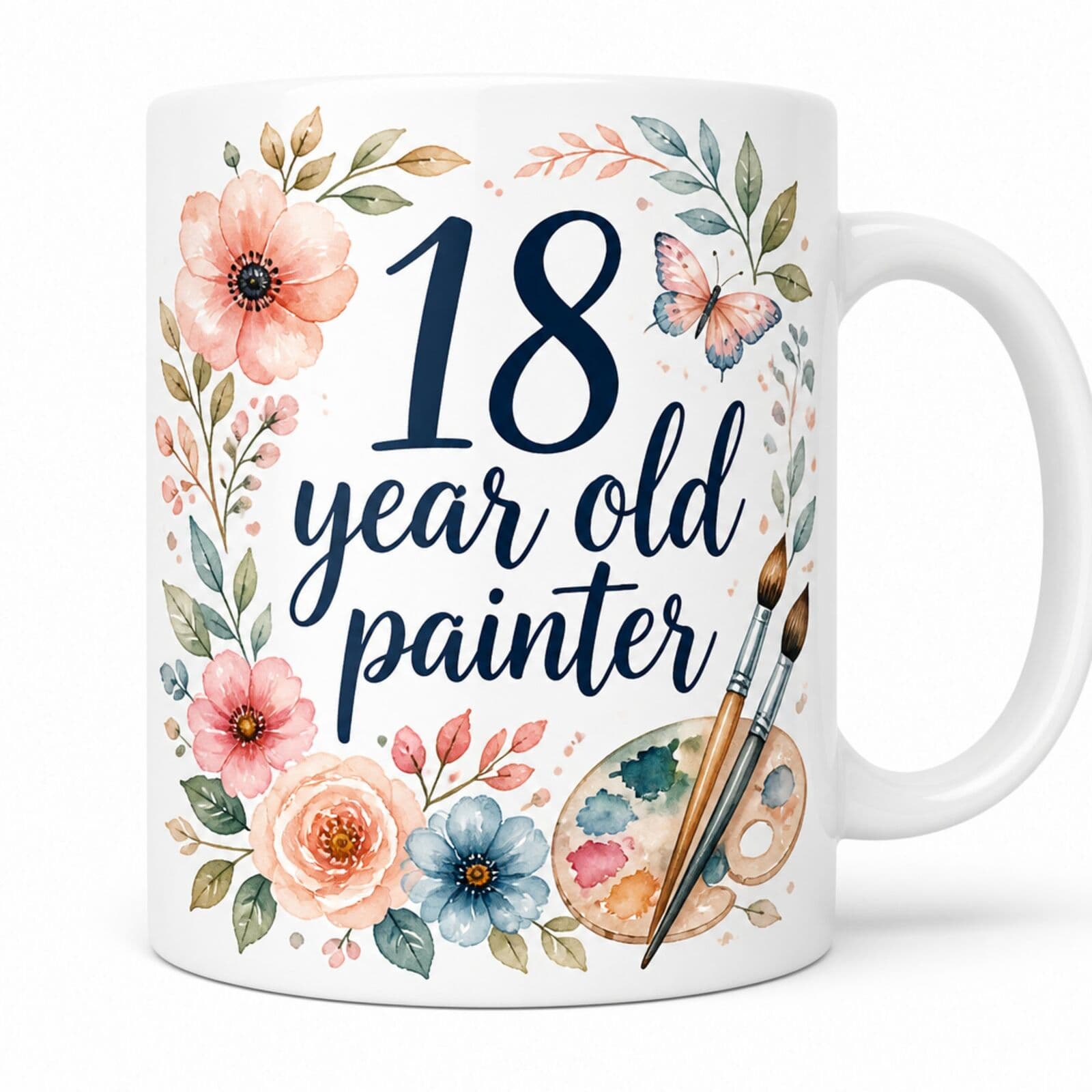 Tasse "18 year old painter" - Geschenk zum 18. Geburtstag