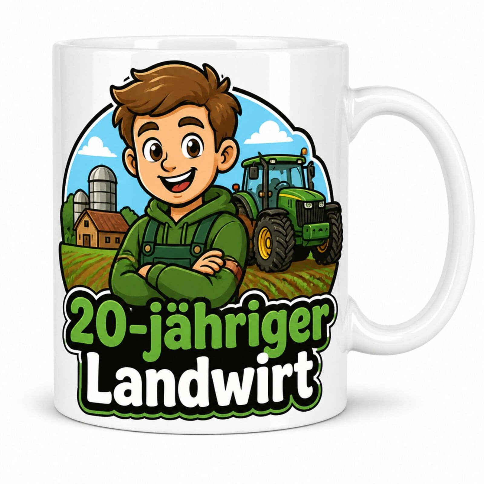 Tasse "20-jähriger Landwirt" - Geschenk zum 20. Geburtstag