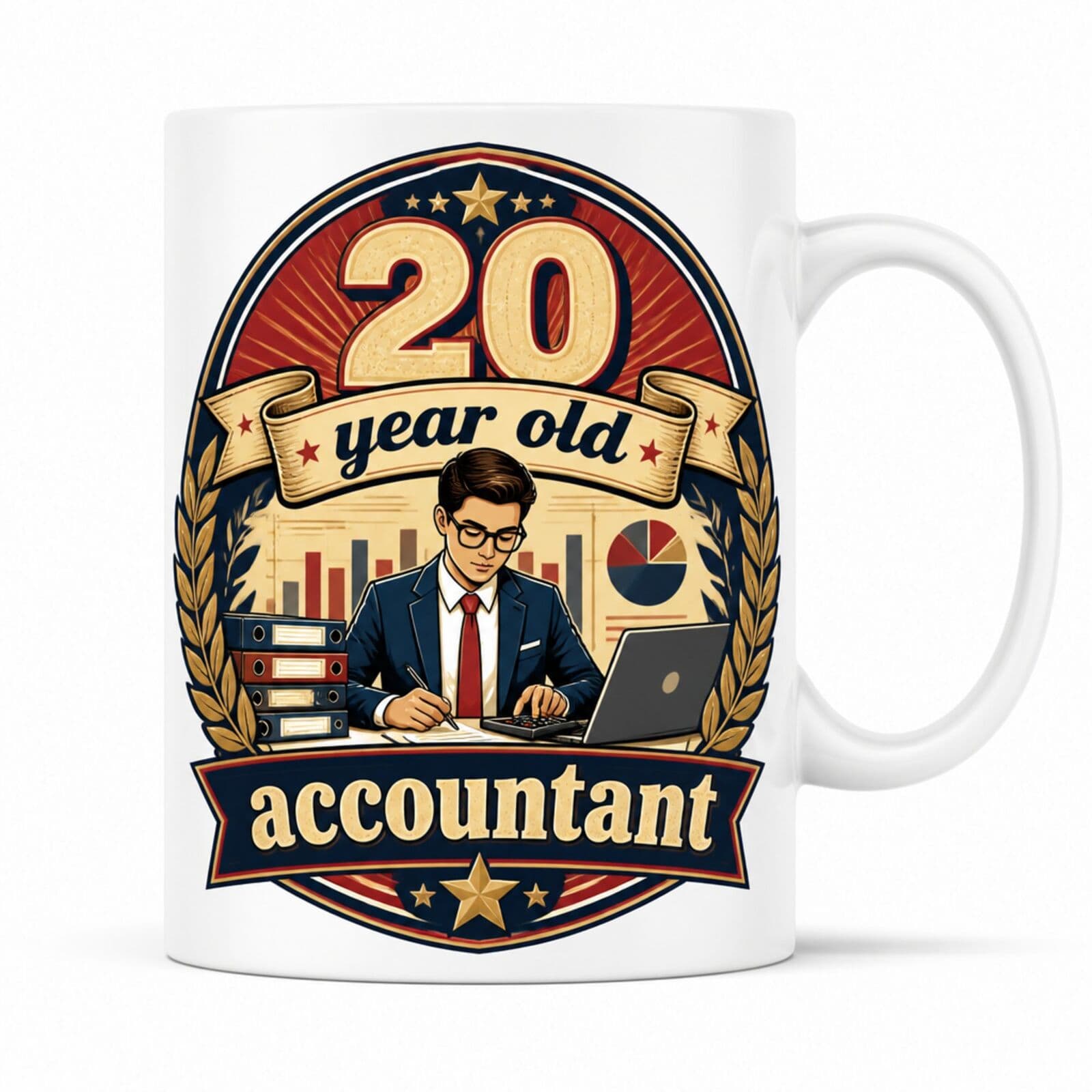 Tasse "20 year old accountant" - Geschenk zum 20. Geburtstag