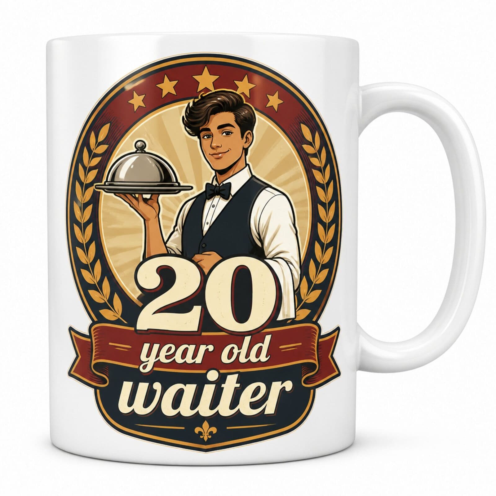Tasse "20 year old waiter" - Geschenk zum 20. Geburtstag
