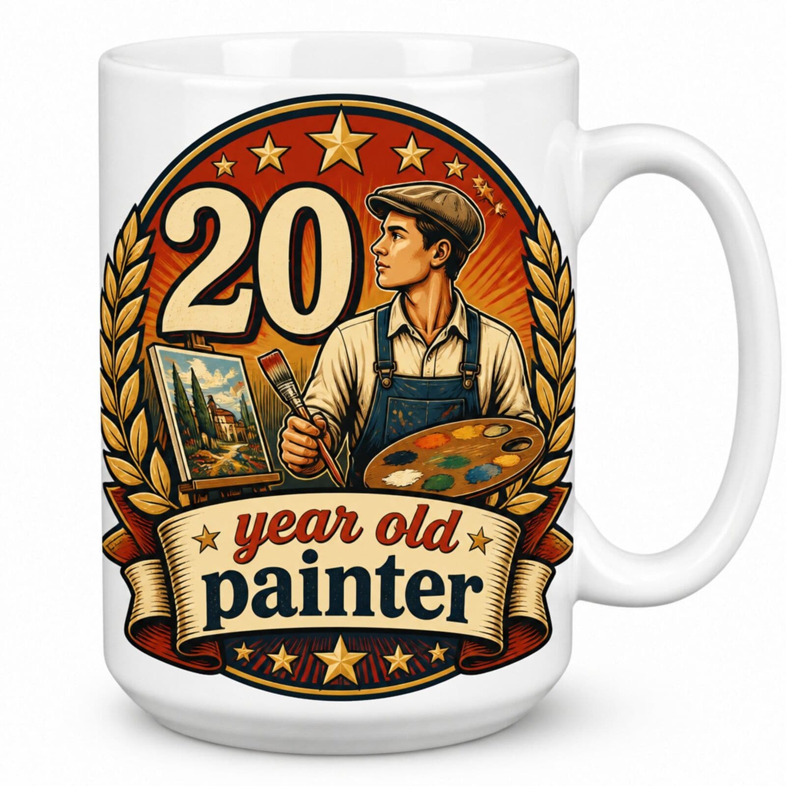 Tasse "20 year old painter" - Geschenk zum 20. Geburtstag