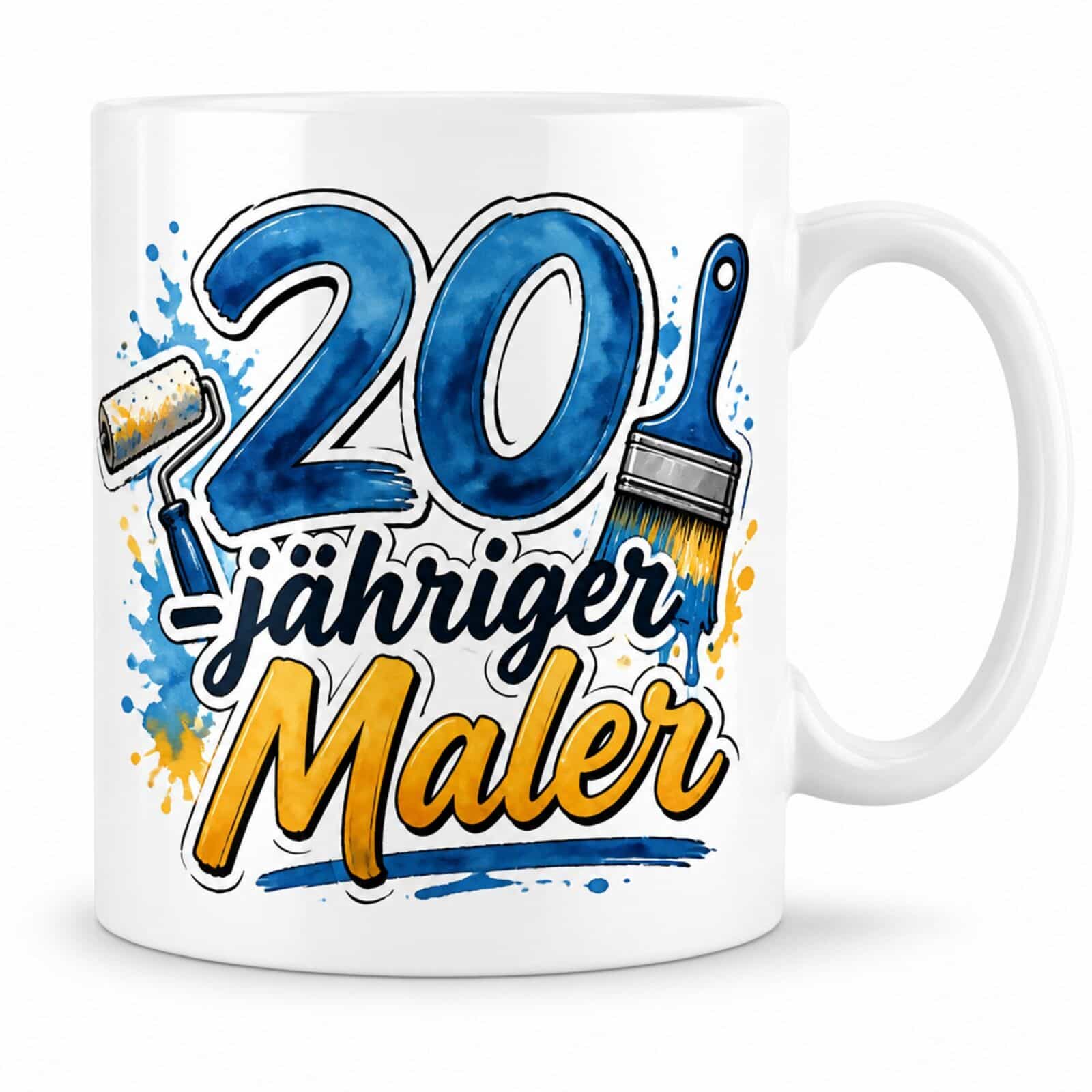 Tasse "20-jähriger Maler" - Geschenk zum 20. Geburtstag