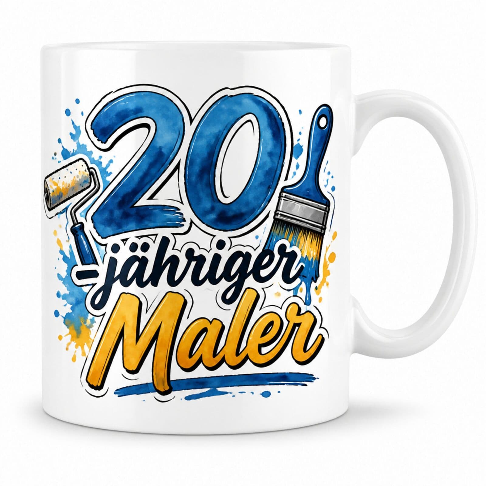 Tasse "20-jähriger Maler" - Geschenk zum 20. Geburtstag