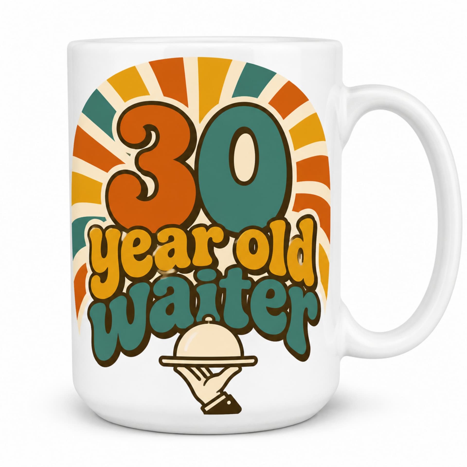 Kaffeetasse "30 year old waiter" - lustiges Geschenk zum 30.