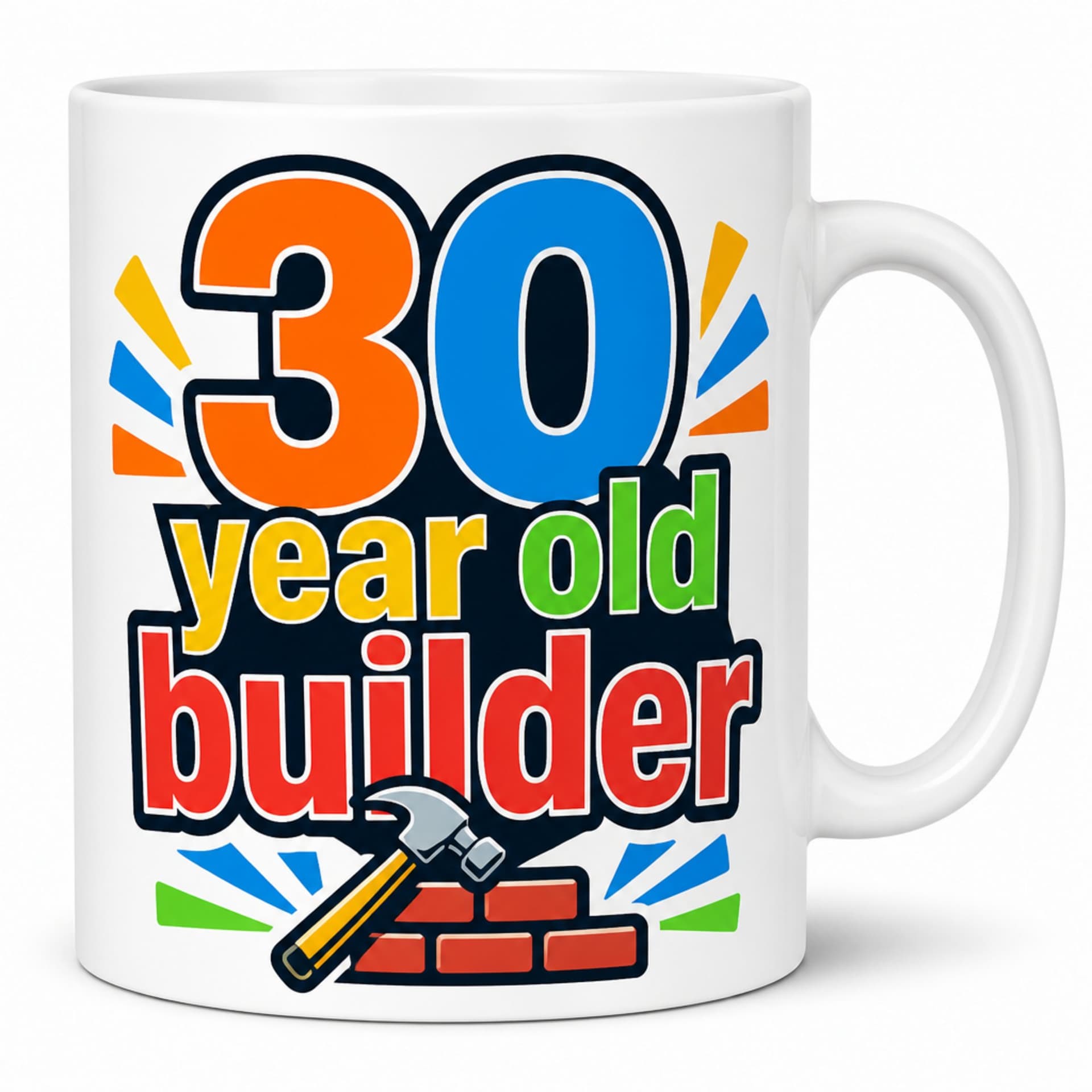 Tasse "30 year old builder" - Geschenk zum 30. Geburtstag