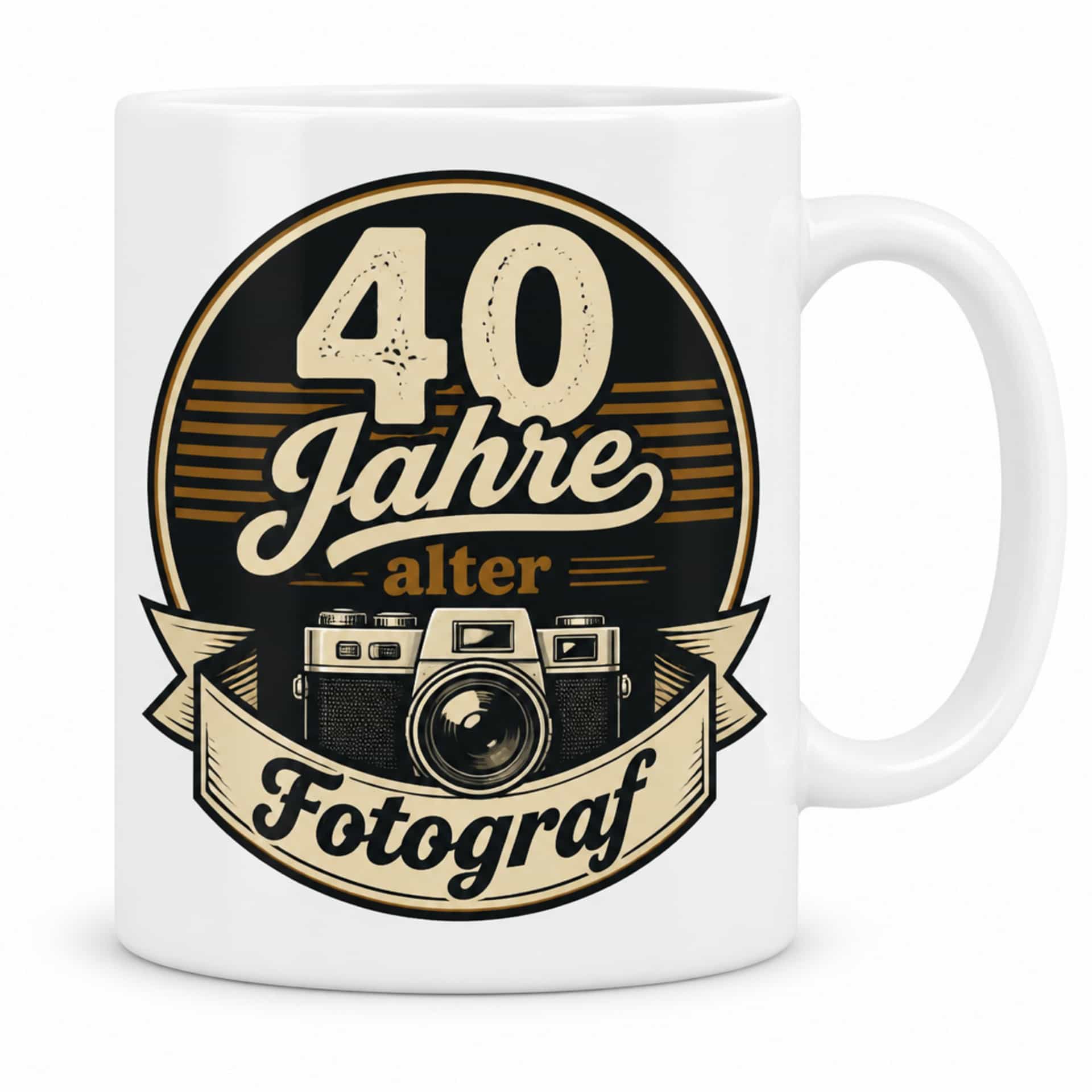 Tasse "40 Jahre alter Fotograf" - Geburtstagsgeschenk