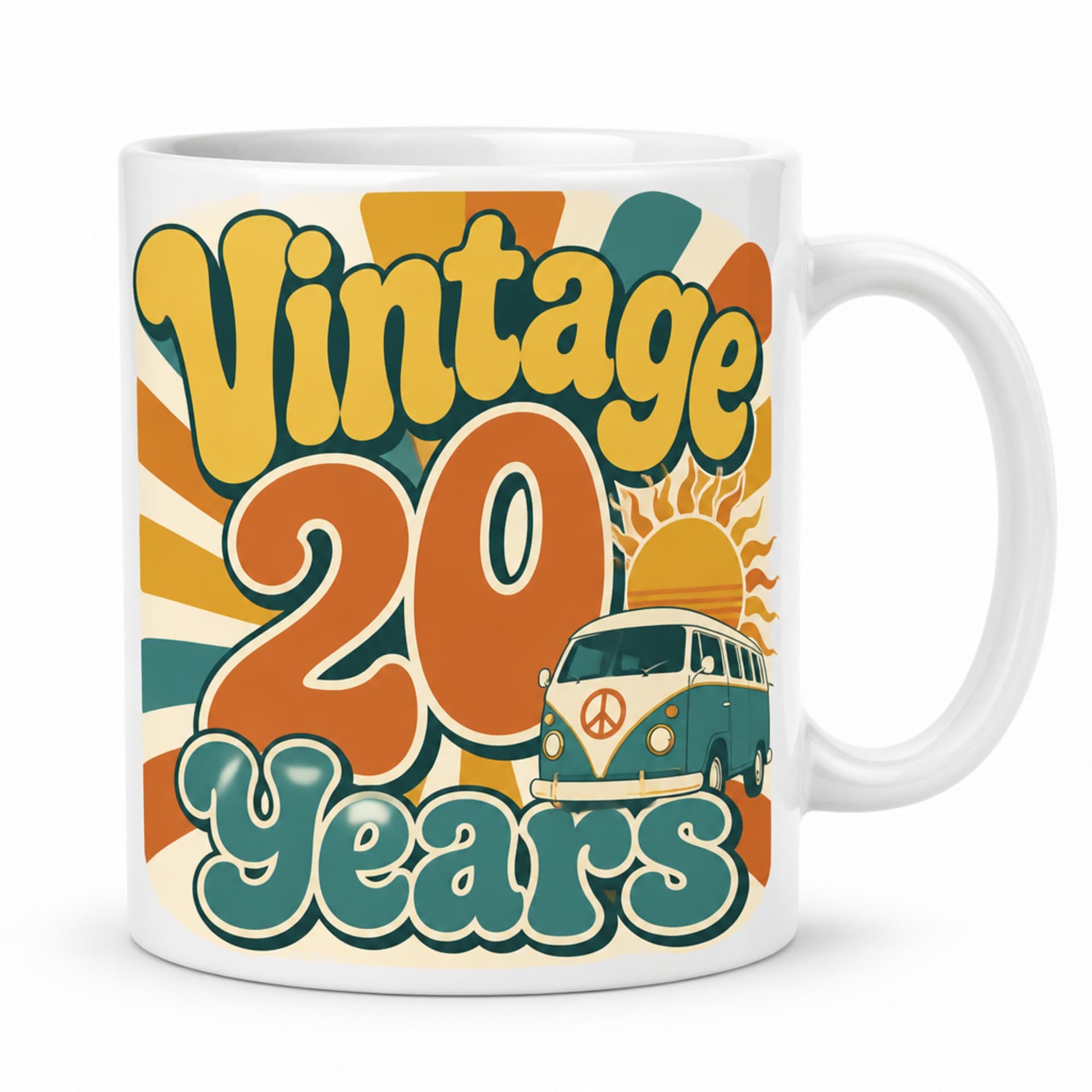 Kaffeetasse Vintage 20 Years Retro Geschenk