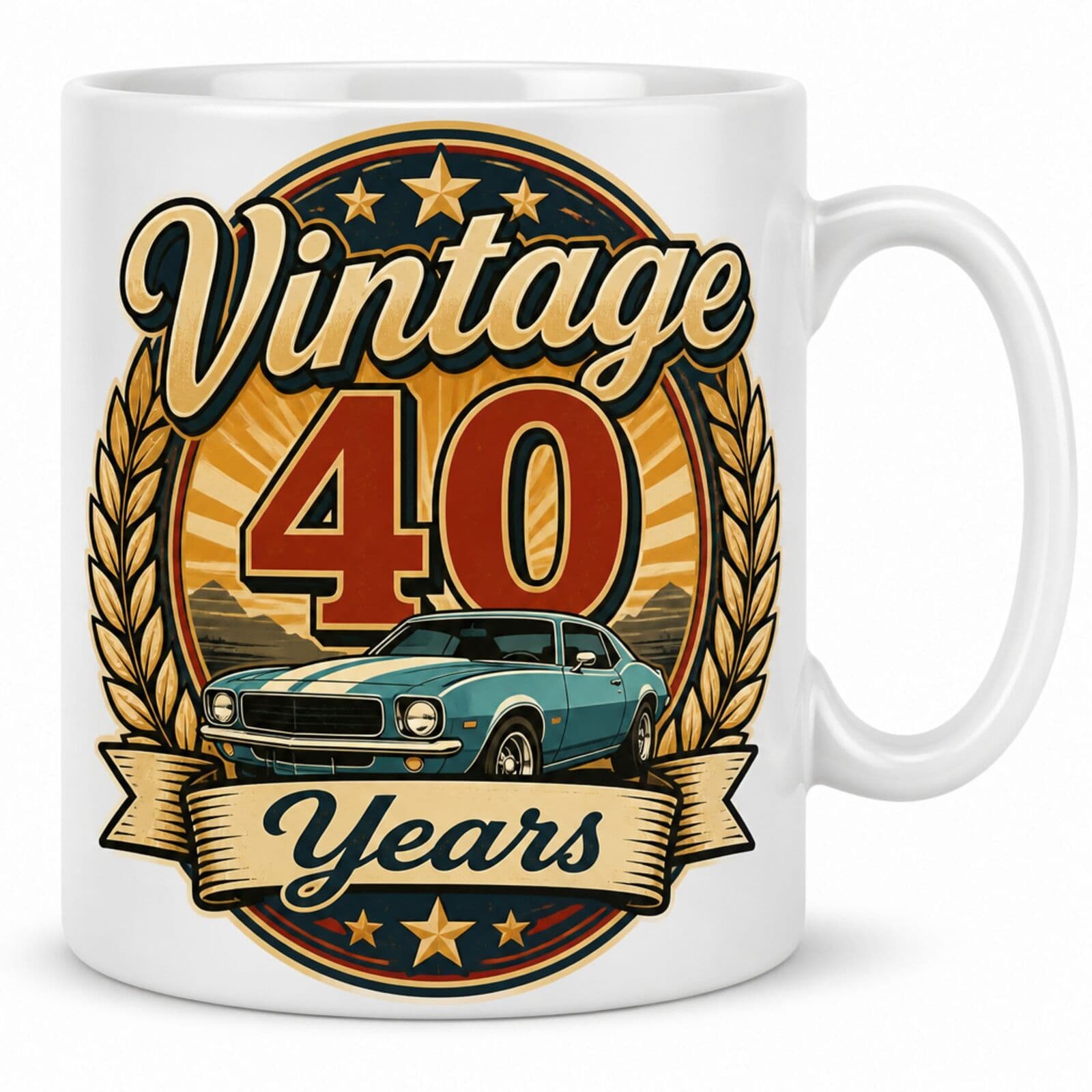 Tasse "Vintage 40 Years" - Geschenkidee zum 40. Geburtstag