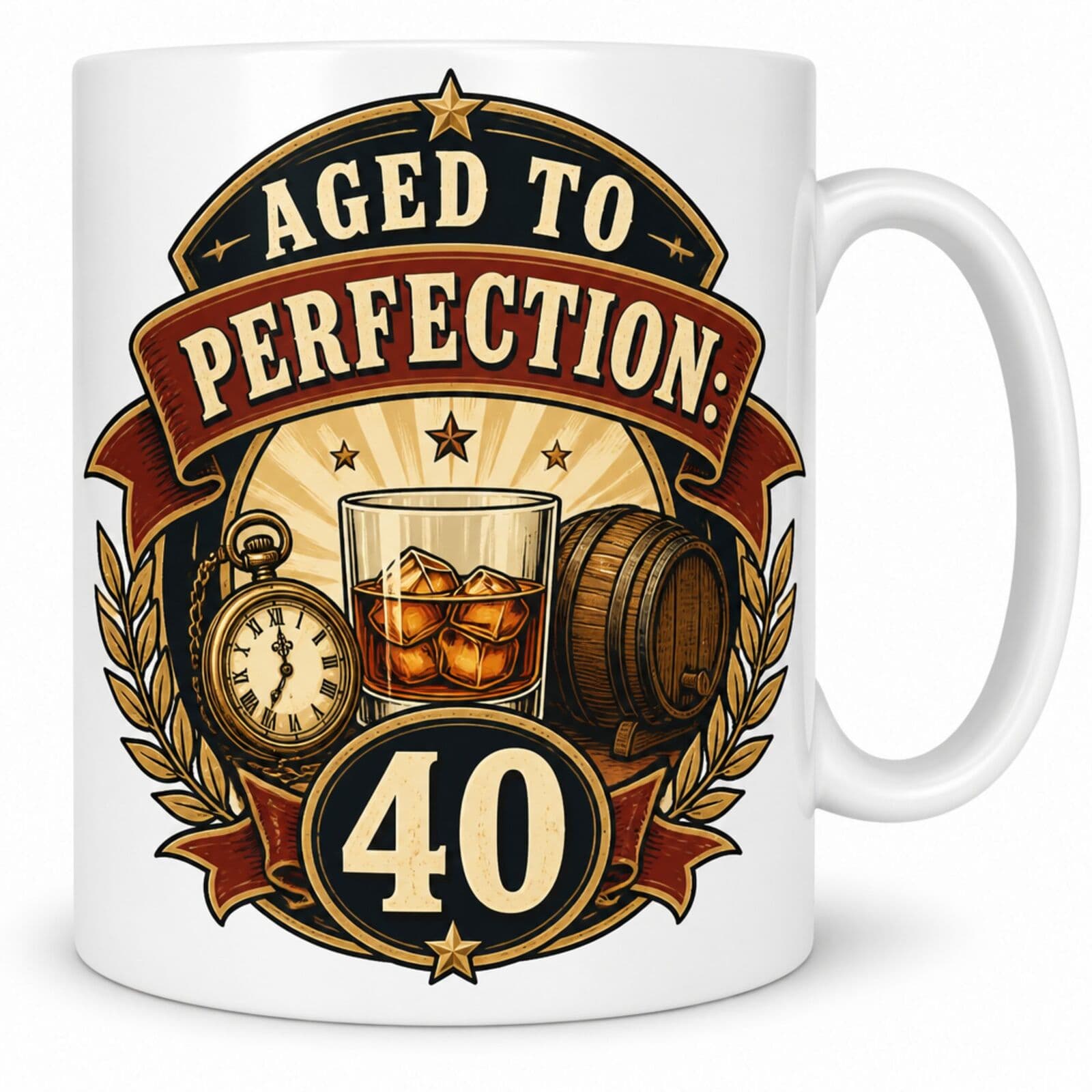 Tasse "Aged to Perfection 40" - lustiges Geschenk zum 40.