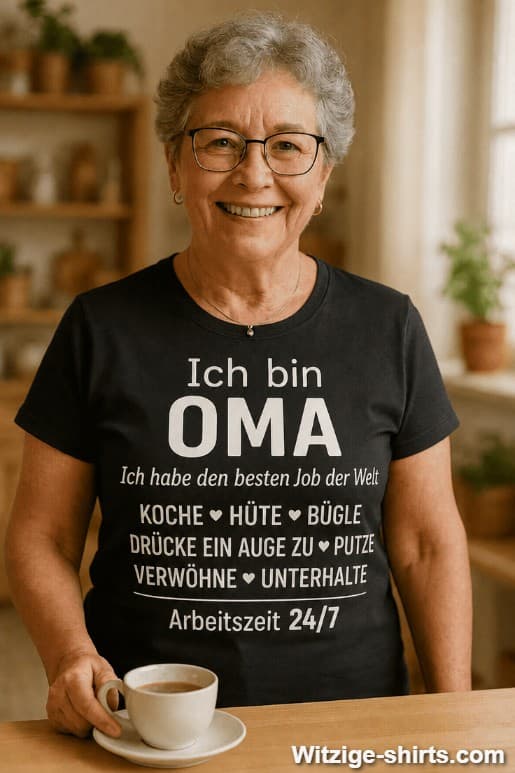 Lustiges T-Shirt Oma bester Job der Welt