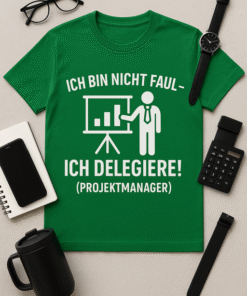 Ich bin nicht faul – ich delegiere! (Projektmanager) T-Shirt