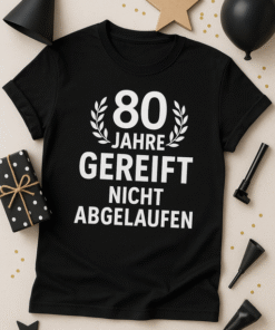80 Jahre gereift, nicht abgelaufen – Geburtstagsshirt