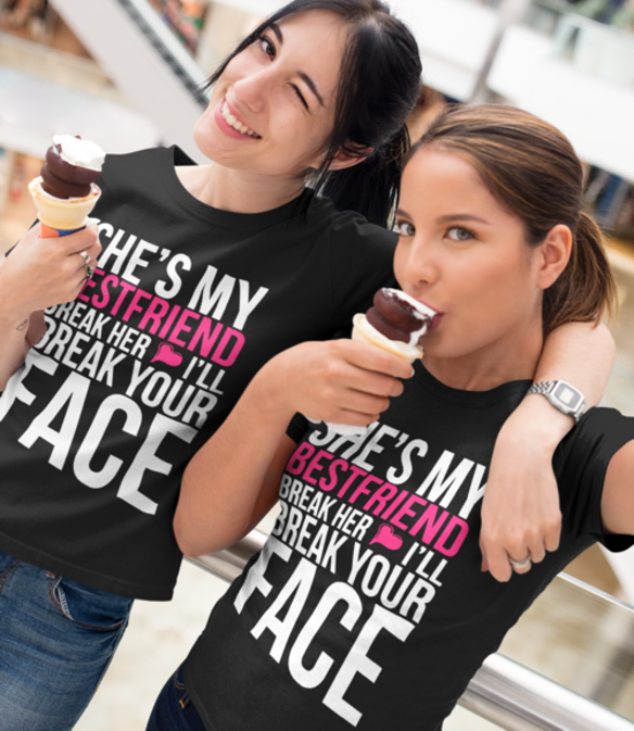 She's My Best Friend (2er-Set) - T-Shirt