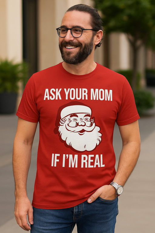 ASK YOUR MOM IF I'M REAL - T-Shirt