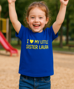 I love my little sister (mit Wunschname) - T-Shirt