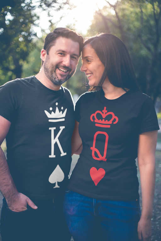 King & Queen Karten (2er-Set) - T-Shirt