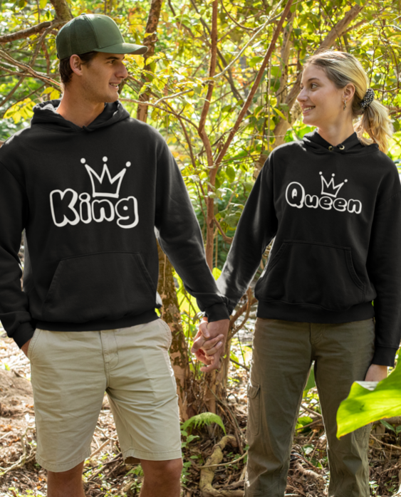 King & Queen - Hoodie-Set