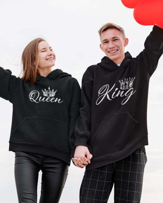 King & Queen - Hoodie-Set